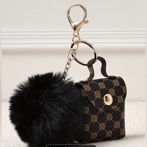 Faux Leather Travel Bag Pendant | Round Earphone Novelty Women's Charm new